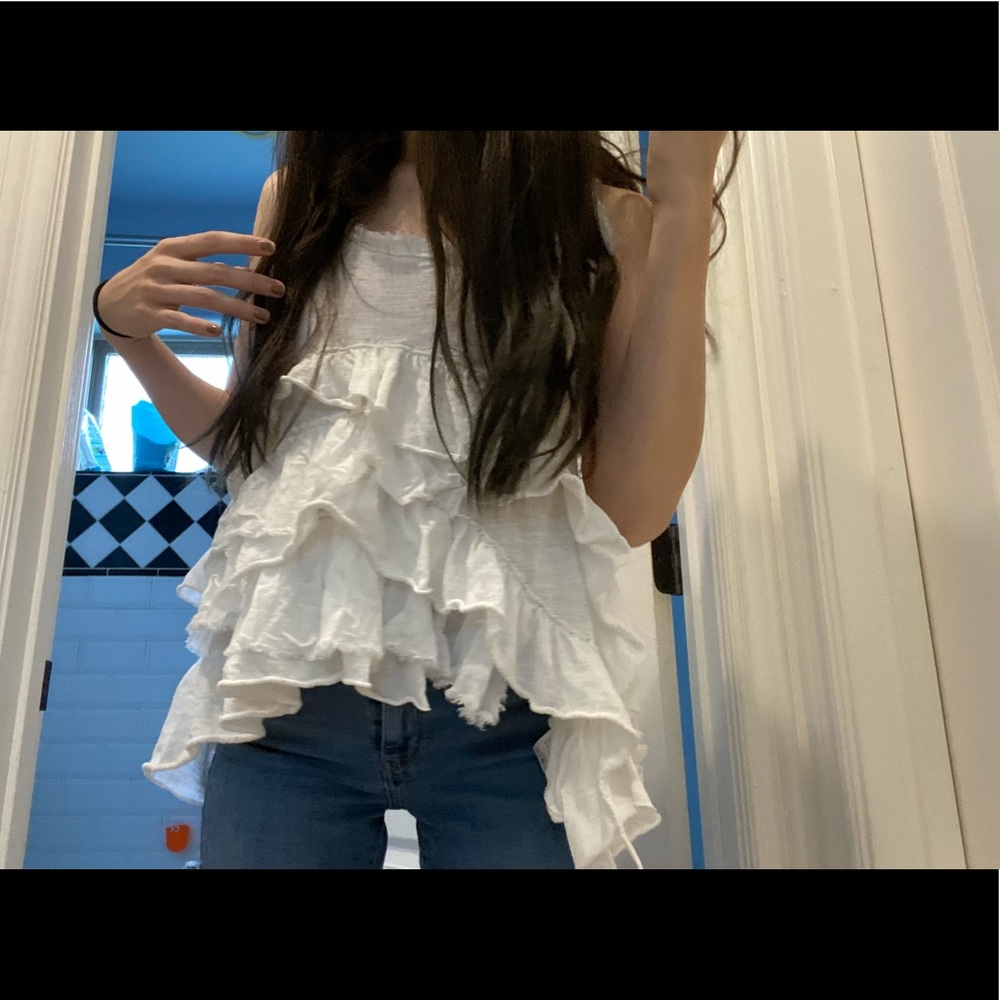 Anthropologie Ruffled Tunic - Medium